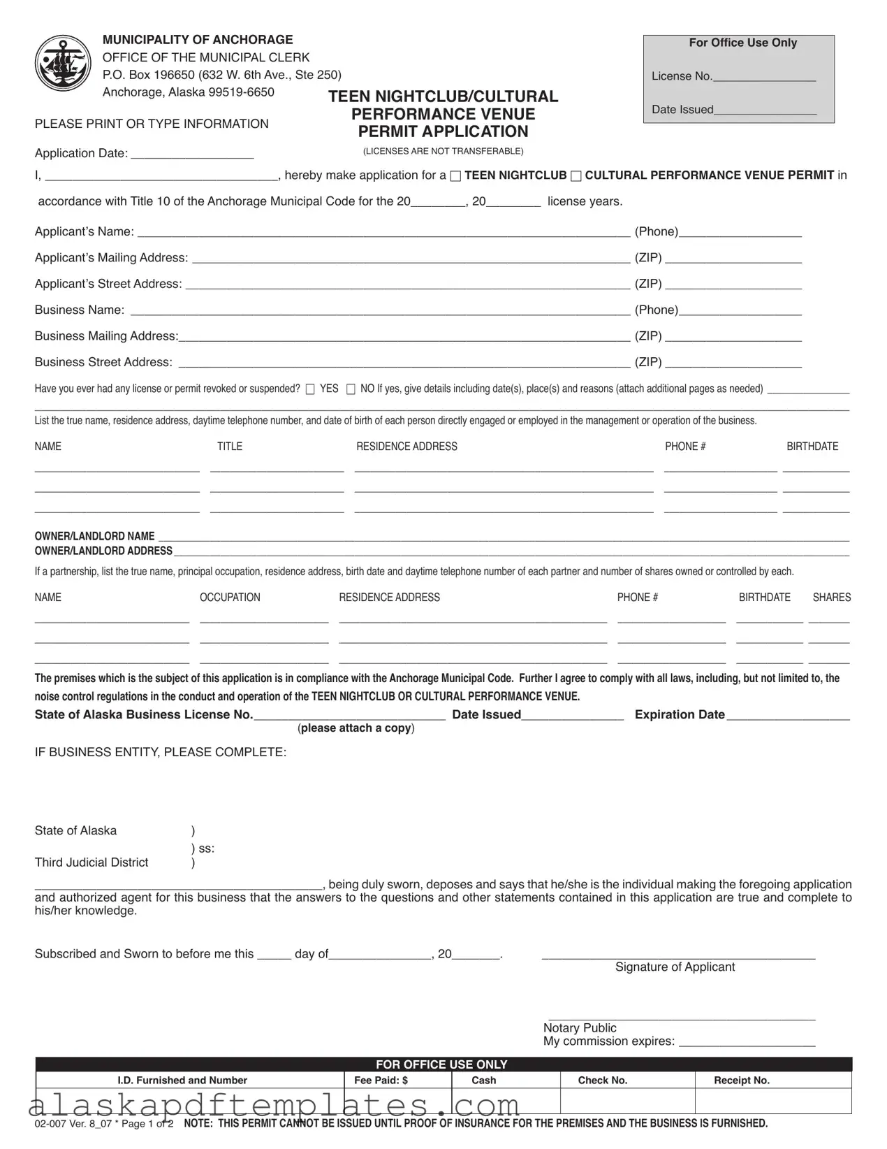 Free Alaska 02 007 PDF Template