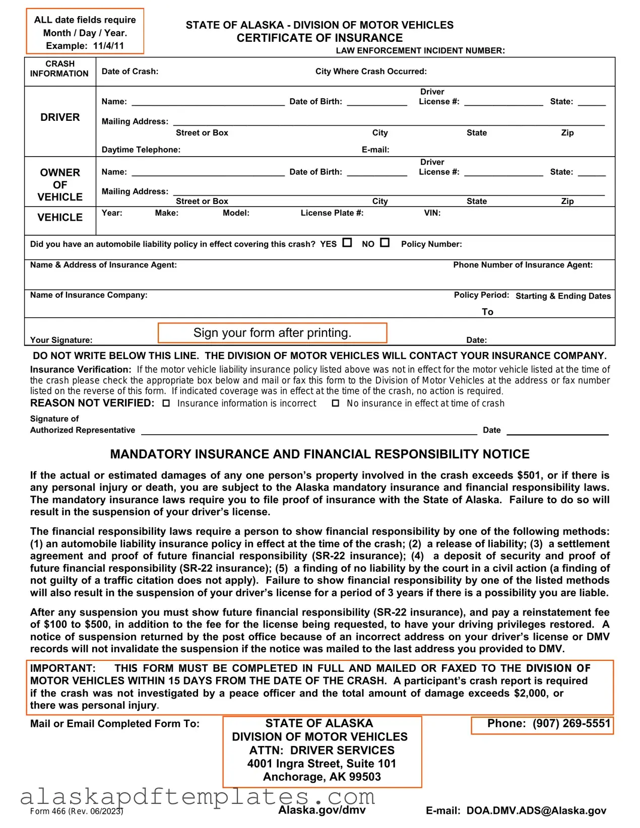 Free Alaska 466 PDF Template
