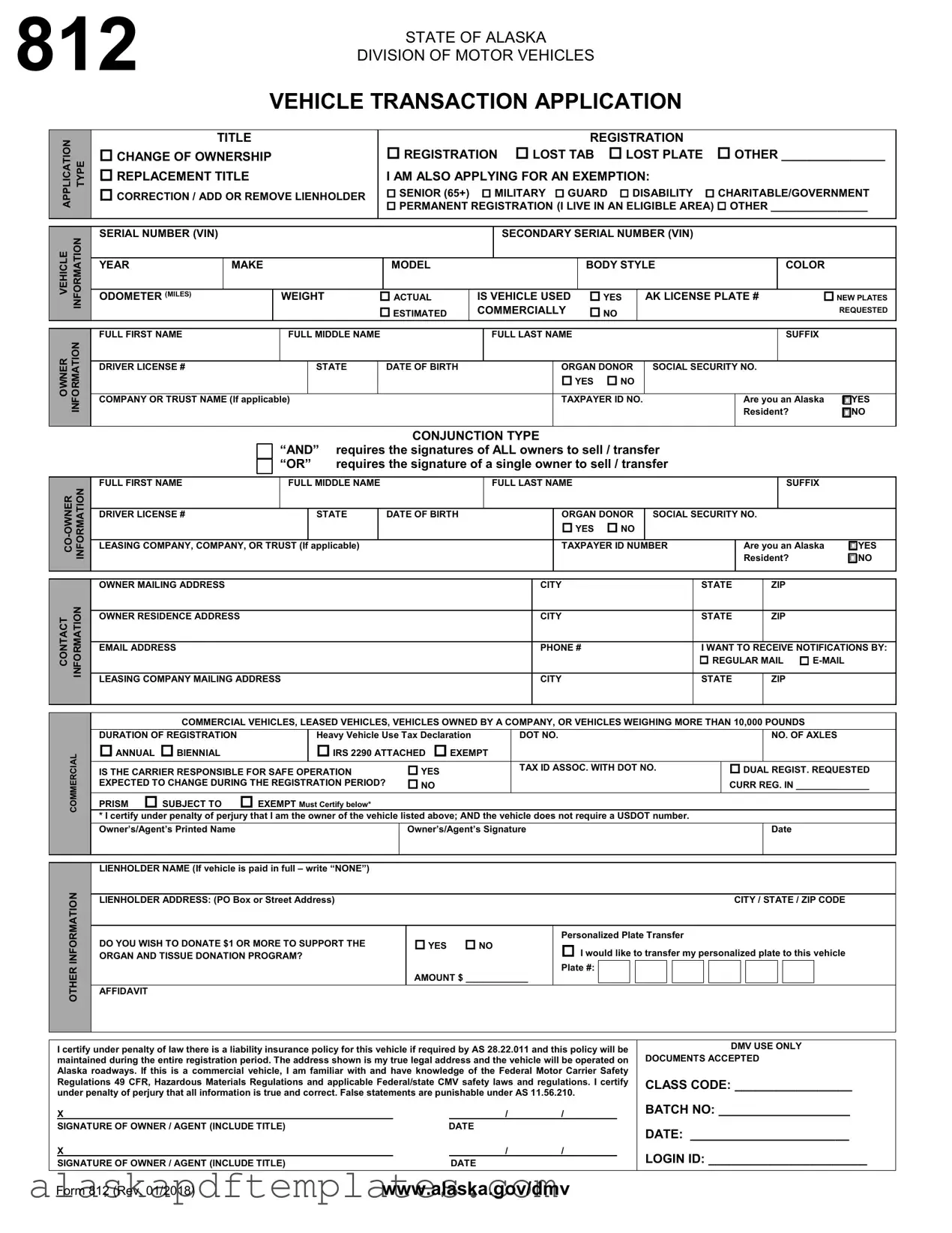 Free Alaska 812 PDF Template