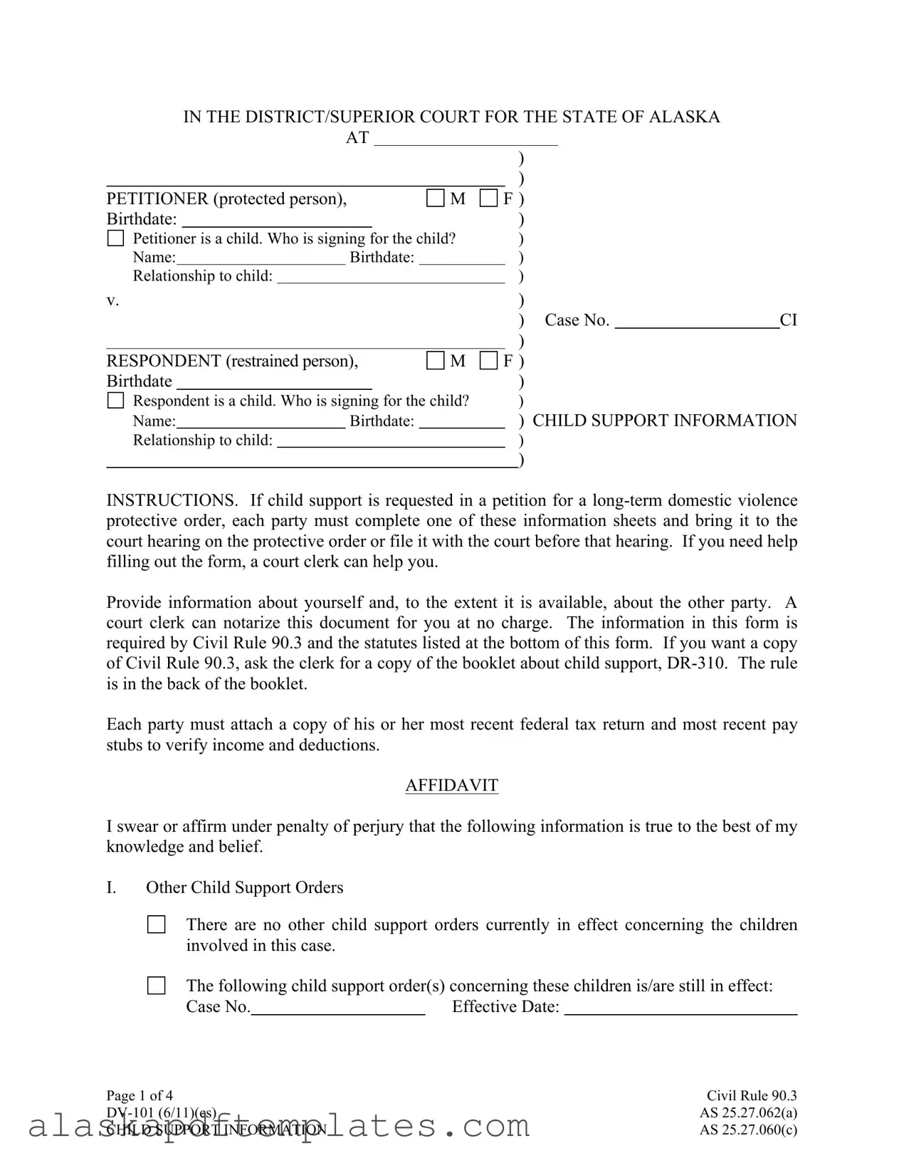 Free Alaska Dv 101 PDF Template
