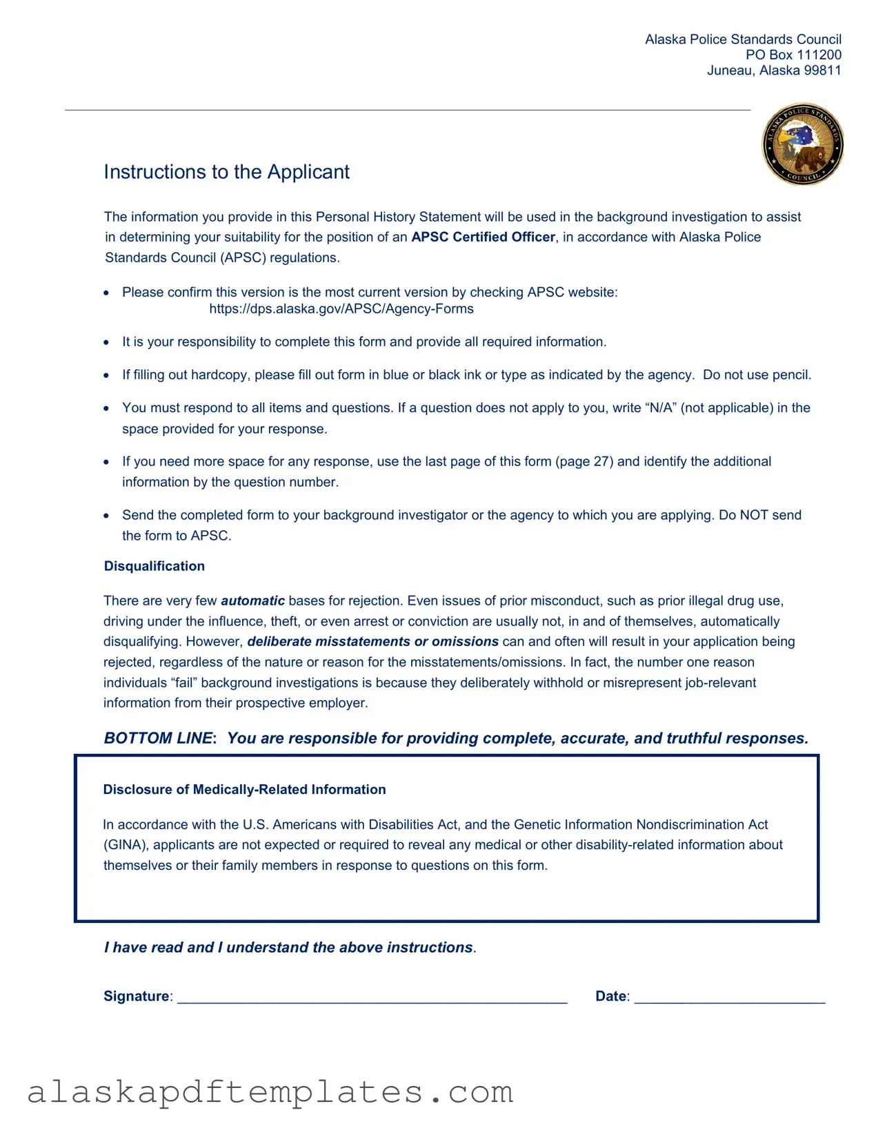 Free Alaska F 3 PDF Template